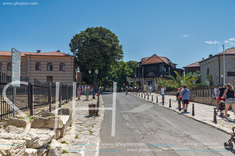 NESSEBAR, BULGARIA - 30 JULY 2014: Steet in old town of Nessebar, Burgas Region, Bulgaria