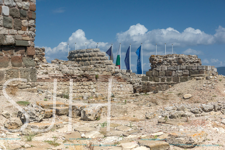 NESSEBAR, BULGARIA - 30 JULY 2014: Ancient ruins in the town of Nessebar, Burgas Region, Bulgaria