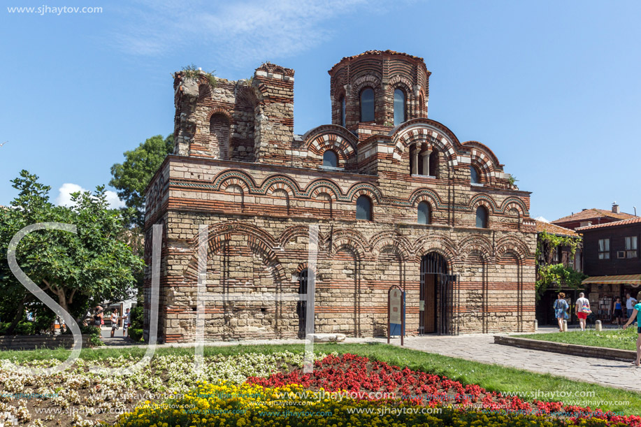 NESSEBAR, BULGARIA - 30 JULY 2014: Church of Christ Pantocrator in the town of Nessebar, Burgas Region, Bulgaria