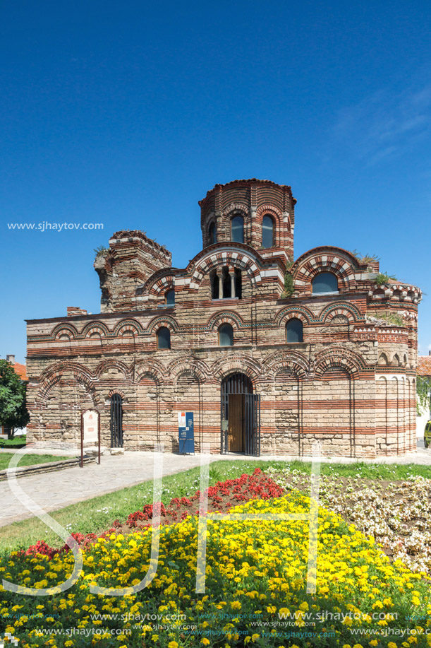 NESSEBAR, BULGARIA - 30 JULY 2014: Church of Christ Pantocrator in the town of Nessebar, Burgas Region, Bulgaria