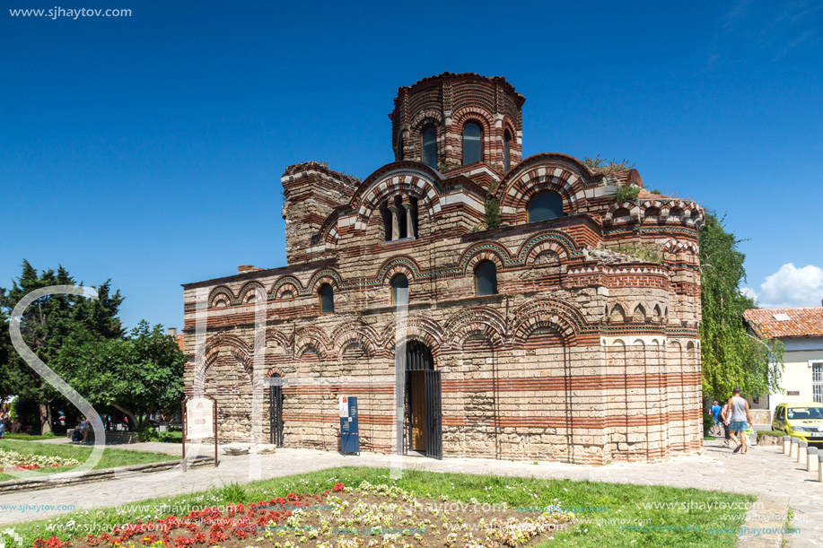 NESSEBAR, BULGARIA - 30 JULY 2014: Church of Christ Pantocrator in the town of Nessebar, Burgas Region, Bulgaria
