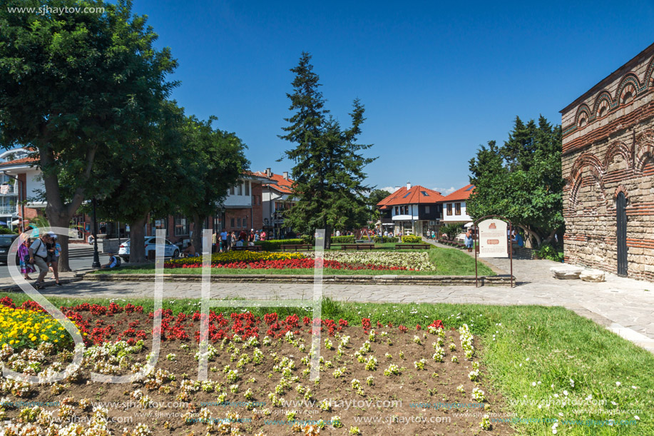 NESSEBAR, BULGARIA - 30 JULY 2014: Church of Christ Pantocrator in the town of Nessebar, Burgas Region, Bulgaria