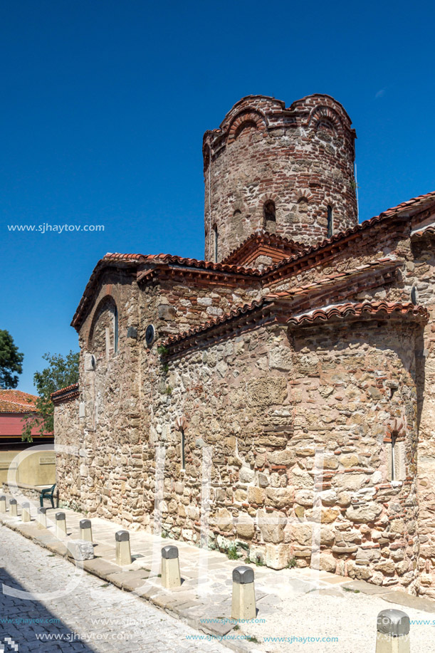 NESSEBAR, BULGARIA - 30 JULY 2014: Church of St. John the Baptist in the town of Nessebar, Burgas Region, Bulgaria