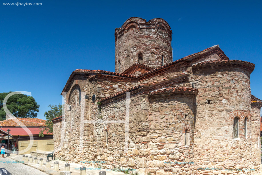 NESSEBAR, BULGARIA - 30 JULY 2014: Church of St. John the Baptist in the town of Nessebar, Burgas Region, Bulgaria