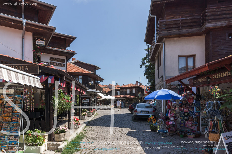 NESSEBAR, BULGARIA - 30 JULY 2014: Steet in old town of Nessebar, Burgas Region, Bulgaria