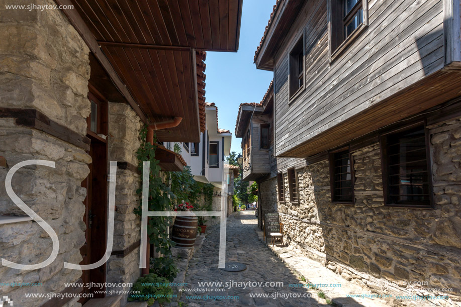 NESSEBAR, BULGARIA - 30 JULY 2014: Steet in old town of Nessebar, Burgas Region, Bulgaria