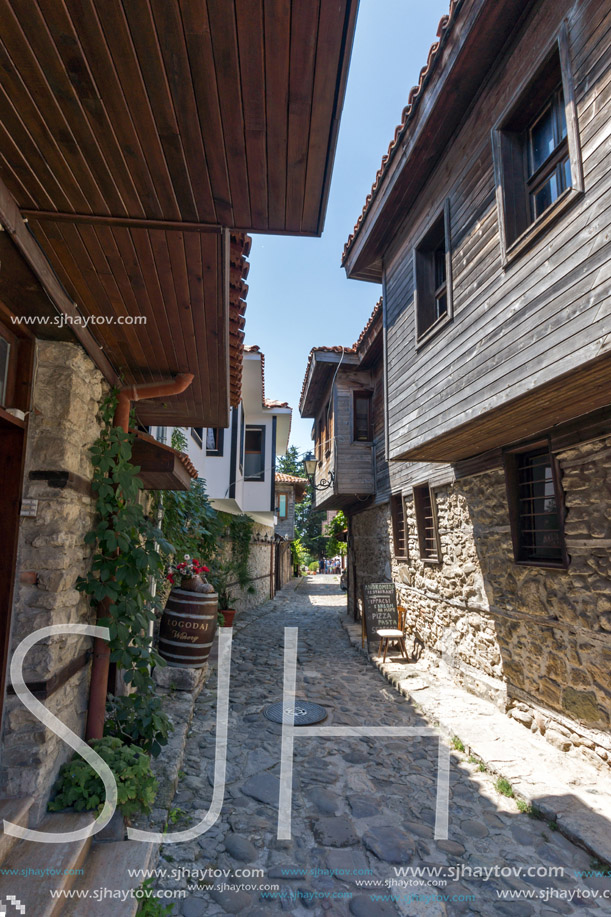 NESSEBAR, BULGARIA - 30 JULY 2014: Steet in old town of Nessebar, Burgas Region, Bulgaria