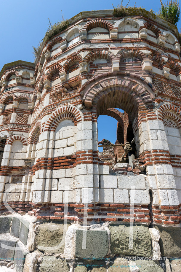 NESSEBAR, BULGARIA - 30 JULY 2014: Church of St. John Aliturgetos in old town of Nessebar, Burgas Region, Bulgaria