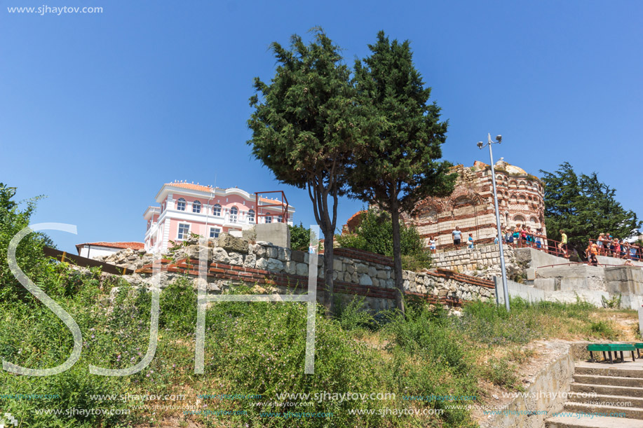 NESSEBAR, BULGARIA - 30 JULY 2014: Church of St. John Aliturgetos in old town of Nessebar, Burgas Region, Bulgaria