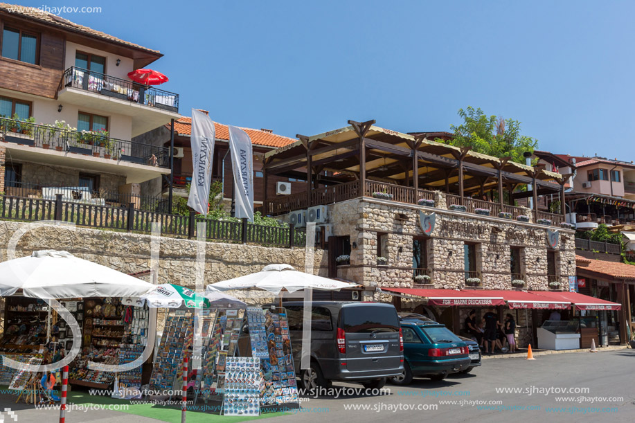 NESSEBAR, BULGARIA - 30 JULY 2014: Steet in old town of Nessebar, Burgas Region, Bulgaria