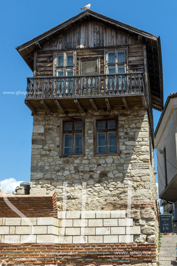 NESSEBAR, BULGARIA - 30 JULY 2014: Steet in old town of Nessebar, Burgas Region, Bulgaria