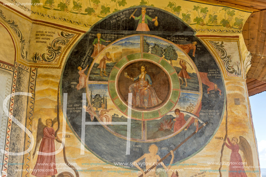 TRANSFIGURATION MONASTERY, VELIKO TARNOVO, BULGARIA - 9 APRIL 2017 : Medieval Monastery of the Holy Transfiguration of God, Veliko Tarnovo region, Bulgaria