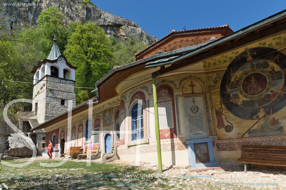 TRANSFIGURATION MONASTERY, VELIKO TARNOVO, BULGARIA - 9 APRIL 2017 : Medieval Monastery of the Holy Transfiguration of God, Veliko Tarnovo region, Bulgaria