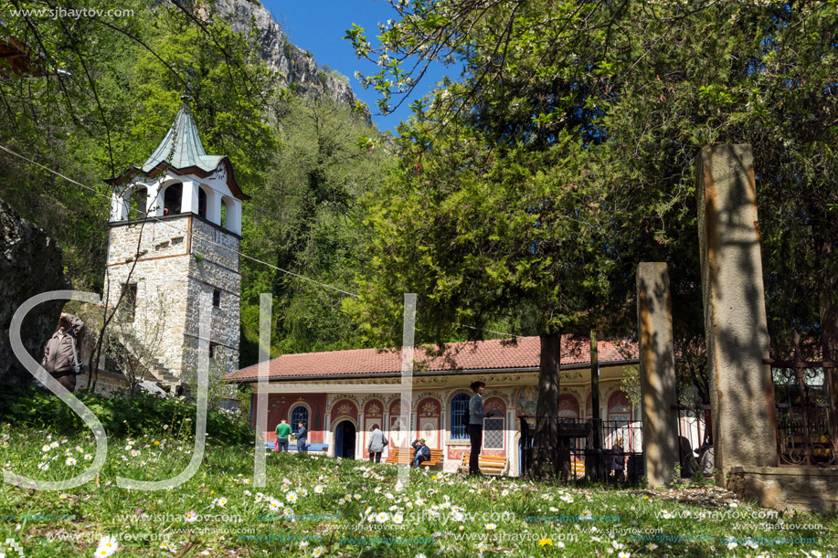 TRANSFIGURATION MONASTERY, VELIKO TARNOVO, BULGARIA - 9 APRIL 2017 : Medieval Monastery of the Holy Transfiguration of God, Veliko Tarnovo region, Bulgaria