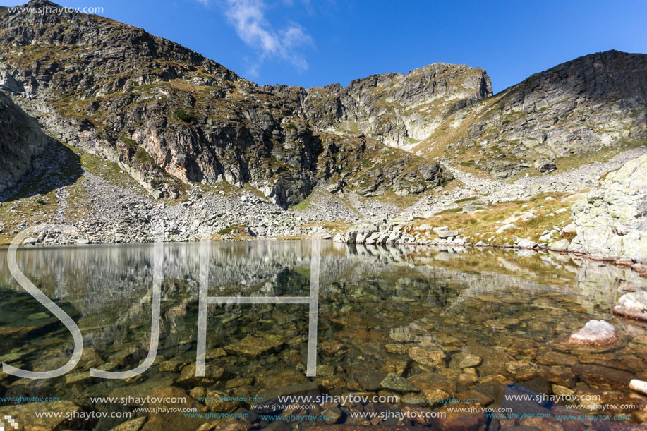 Landscape of Elenski lakes and Malyovitsa peak, Rila Mountain, Bulgaria