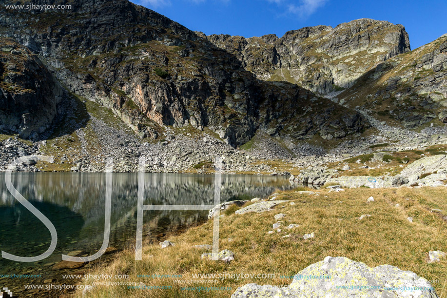 Landscape of Elenski lakes and Malyovitsa peak, Rila Mountain, Bulgaria