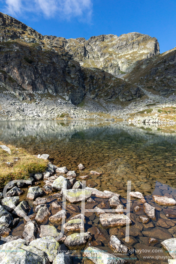 Landscape of Elenski lakes and Malyovitsa peak, Rila Mountain, Bulgaria