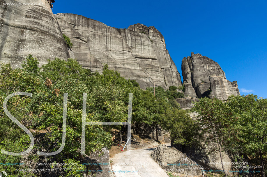 Amazing landscape of Rocks formation near Meteora, Thessaly, Greece