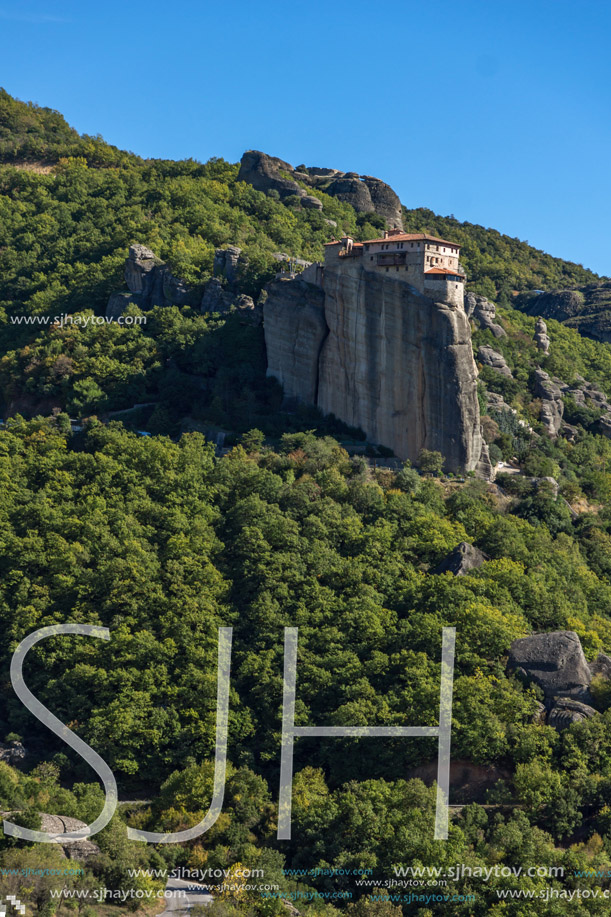 Orthodox Monastery of Rousanou in Meteora, Thessaly, Greece