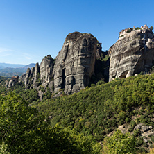 Amazing landscape of Rocks formation near Meteora, Thessaly, Greece