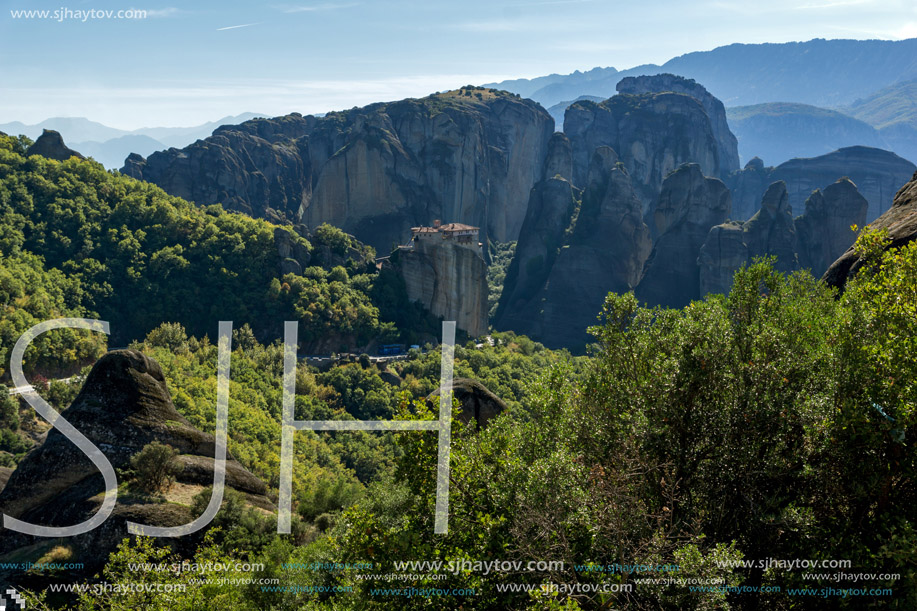 Orthodox Monastery of Rousanou in Meteora, Thessaly, Greece