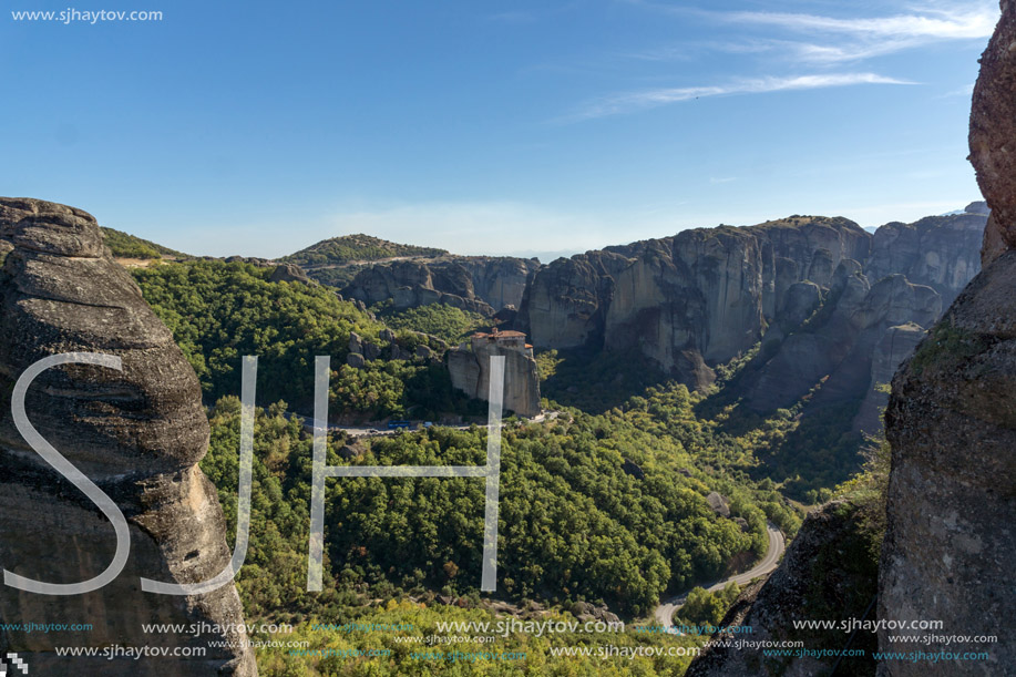 Orthodox Monastery of Rousanou in Meteora, Thessaly, Greece