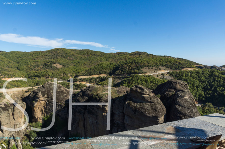 Amazing landscape of Rocks formation near Meteora, Thessaly, Greece