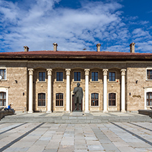 KOVACHEVTSY, BULGARIA - 9 OCTOBER 2016: Museum and monument of Communist leader Georgi Dimitrov in village of Kovachevtsi, Pernik Region, Bulgaria