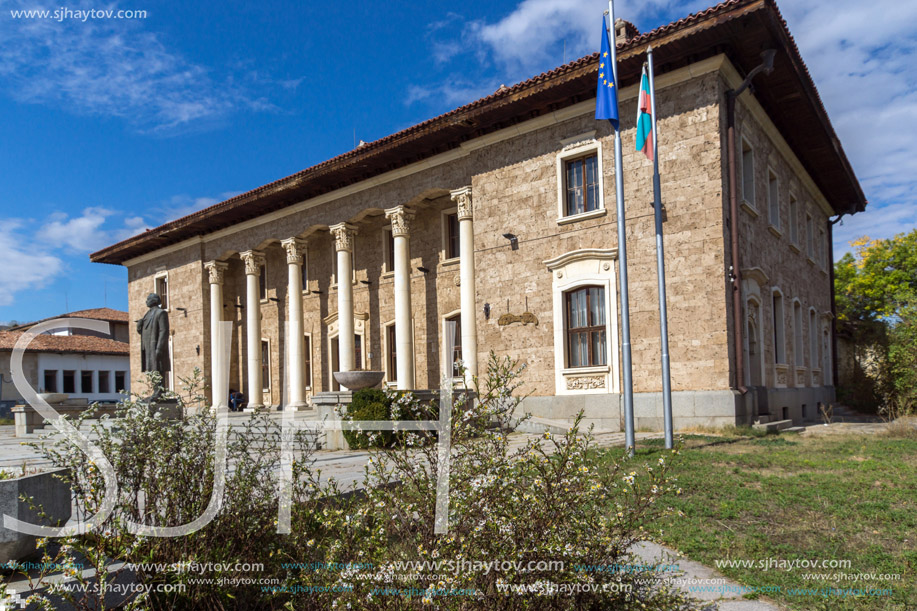 KOVACHEVTSY, BULGARIA - 9 OCTOBER 2016: Museum and monument of Communist leader Georgi Dimitrov in village of Kovachevtsi, Pernik Region, Bulgaria