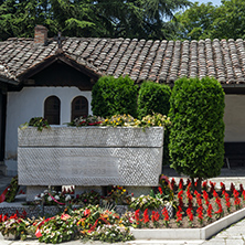 SKOPJE, REPUBLIC OF MACEDONIA - 13 MAY 2017: Orthodox Church of the Ascension of Jesus and The grave of Gotse Delchev in Skopje, Republic of Macedonia