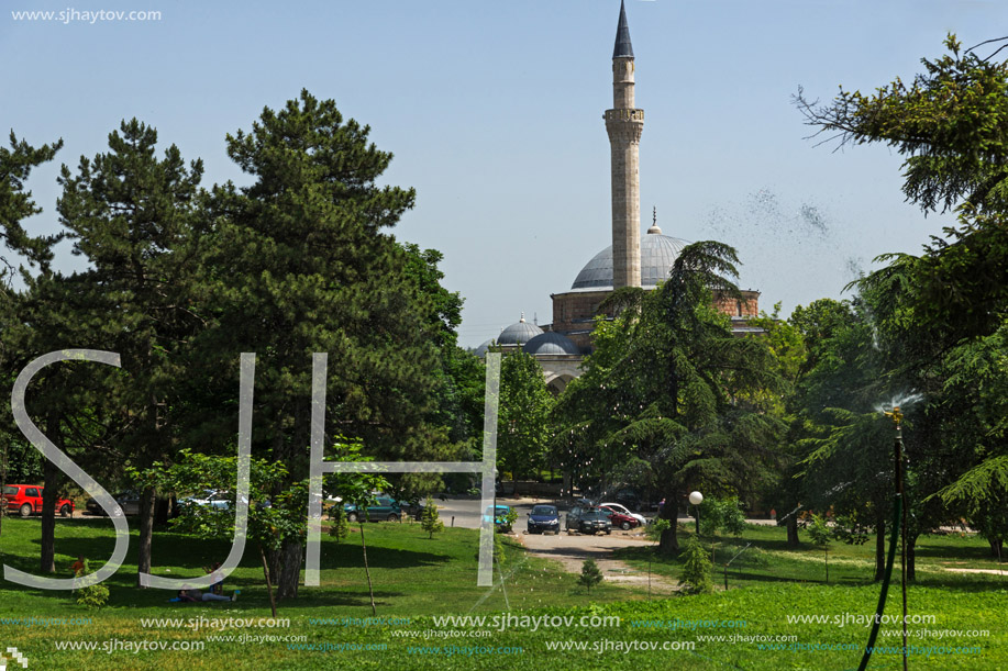 SKOPJE, REPUBLIC OF MACEDONIA - 13 MAY 2017: Mustafa Pasha"s Mosque in Skopje, Republic of Macedonia