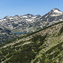 Amazing Landscape of Popovo lake, Dzhangal and Kamenitsa peaks in Pirin Mountain, Bulgaria