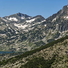 Amazing Landscape of Popovo lake, Dzhangal and Kamenitsa peaks in Pirin Mountain, Bulgaria