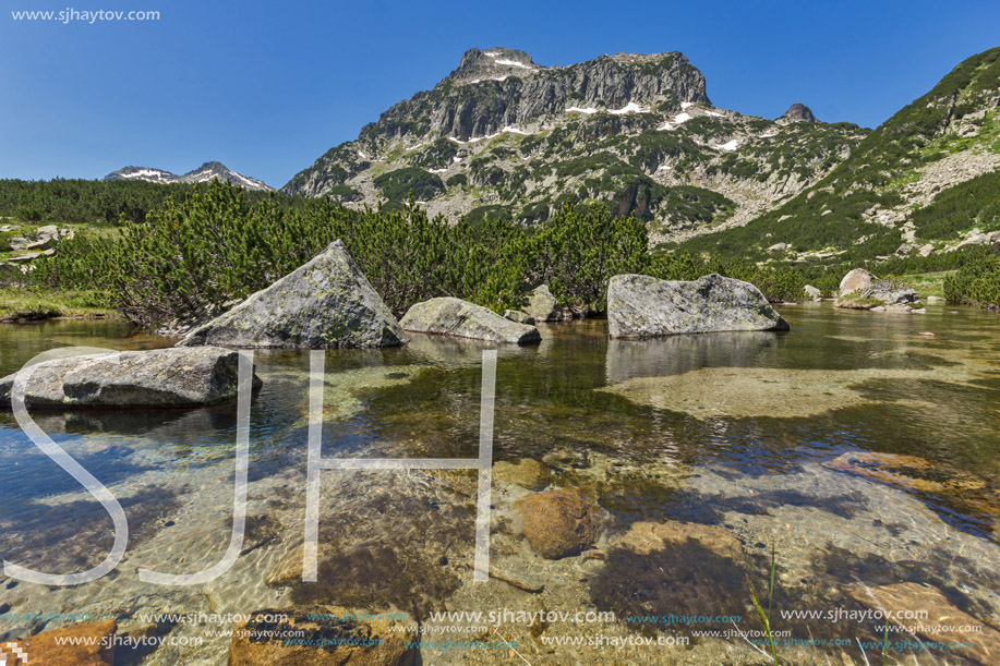 Landscape of Dzhangal peak and Banski lakes, Pirin Mountain, Bulgaria