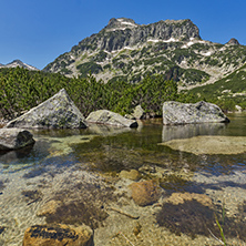 Landscape of Dzhangal peak and Banski lakes, Pirin Mountain, Bulgaria