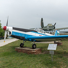 KRUMOVO, PLOVDIV, BULGARIA - 29 APRIL 2017: Plane Z-326A in Aviation Museum near Plovdiv Airport, Bulgaria