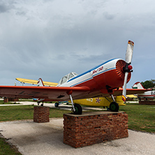 KRUMOVO, PLOVDIV, BULGARIA - 29 APRIL 2017: Plane Yakovlev Yak-50 in Aviation Museum near Plovdiv Airport, Bulgaria