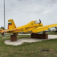 KRUMOVO, PLOVDIV, BULGARIA - 29 APRIL 2017: Plane LZ 3007 inAviation Museum near Plovdiv Airport, Bulgaria