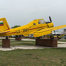 KRUMOVO, PLOVDIV, BULGARIA - 29 APRIL 2017: Plane LZ 3007 inAviation Museum near Plovdiv Airport, Bulgaria
