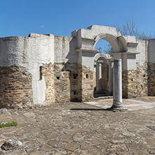 Ruins of Round (Golden) Church  of St. John, Preslav near The Second capital city of the First  Bulgarian Empire  Great Preslav, Bulgaria