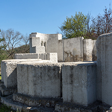 Ruins of Round (Golden) Church  of St. John, Preslav near The Second capital city of the First  Bulgarian Empire  Great Preslav, Bulgaria