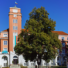 PLEVEN, BULGARIA - 20 SEPTEMBER 2015: Building of  Town hall in center of city of Pleven, Bulgaria