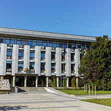 PLEVEN, BULGARIA - 20 SEPTEMBER 2015: Central street in city of Pleven, Bulgaria