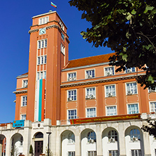 PLEVEN, BULGARIA - 20 SEPTEMBER 2015: Building of  Town hall in center of city of Pleven, Bulgaria