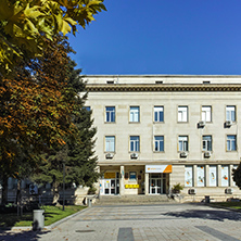 PLEVEN, BULGARIA - 20 SEPTEMBER 2015: Central street in city of Pleven, Bulgaria