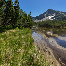 Amazing Landscape of Sivrya peak and Banski lakes, Pirin Mountain, Bulgaria