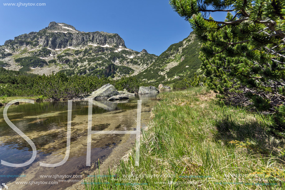 Amazing Landscape of Dzhangal peak and Banski lakes, Pirin Mountain, Bulgaria