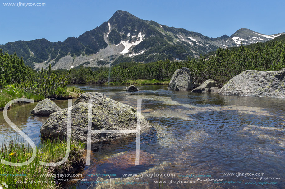 Amazing Landscape of Sivrya peak and Banski lakes, Pirin Mountain, Bulgaria