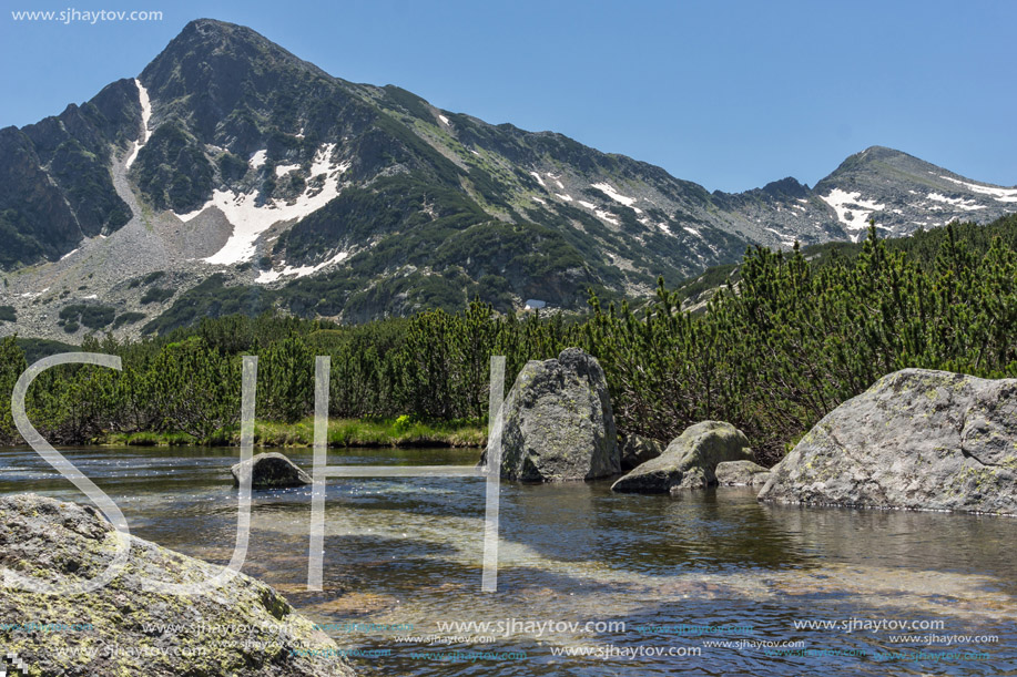 Amazing Landscape of Sivrya peak and Banski lakes, Pirin Mountain, Bulgaria