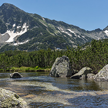 Amazing Landscape of Sivrya peak and Banski lakes, Pirin Mountain, Bulgaria